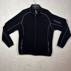 Kuhl Alfpaca Fleece Jacket Coat Men Sz XXL Black